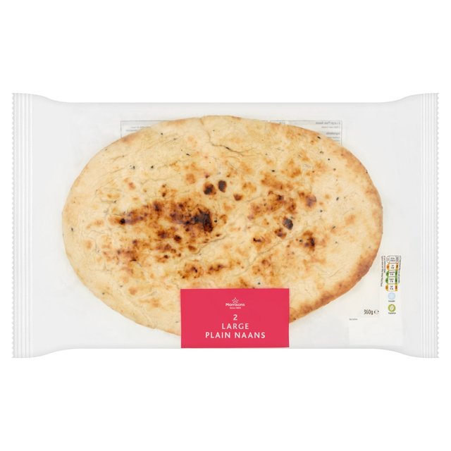 Morrisons: Morrisons Plain Naan Breads 2 per pack(Product Information)