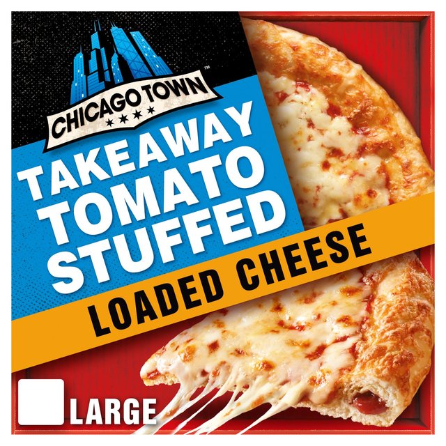 Chicago Town Cheese Pizza Tomato Stuffed Crust Takeaway 630g