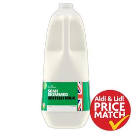 Morrisons British Semi Skimmed Milk 4 Pints | Morrisons