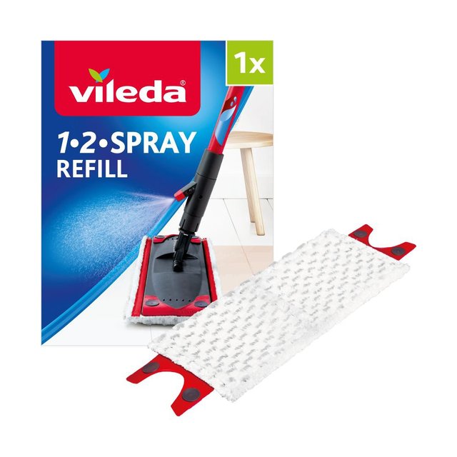 Vileda Ultramax/1 2 Spray Microfibre Refill-Pack of 2, White