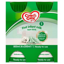 Cow & Gate 1 First Baby Milk Formula Multipack From Birth | Morrisons