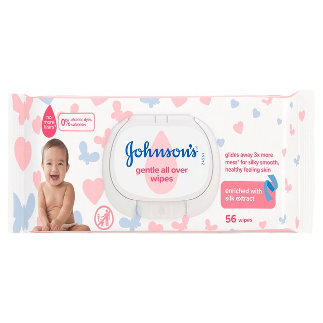 Johnsons Gentle All Over Baby Wipes 
