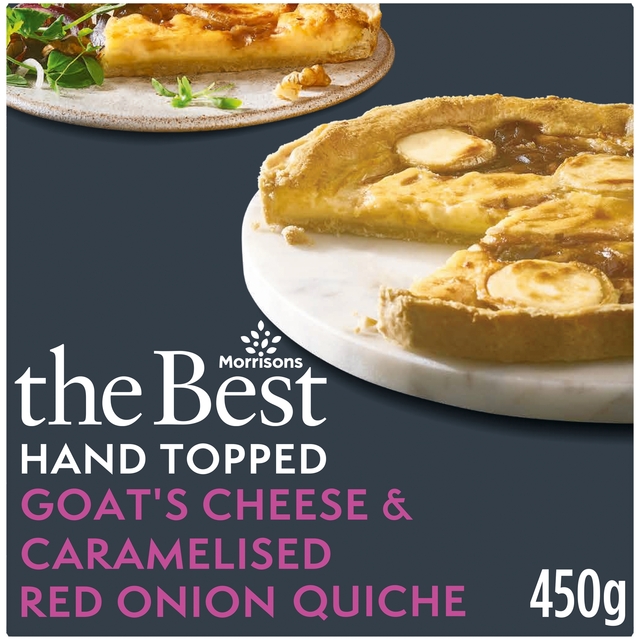 Morrisons The Best Goats Cheese & Caramelised Onion Quiche | Morrisons