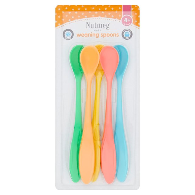  Tommee Tippee Smushee First Self-Feeding Weaning Spoons, Chunky  Handles and Reversible, 4 Months+, Pack of 2 : Baby