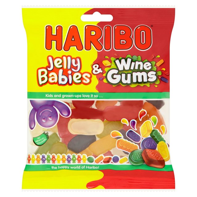 Morrisons: Haribo Jelly Babies & Wine Gums 140g(Product Information)