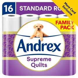 Andrex Supreme Quilts Toilet Roll 16 Rolls | Morrisons