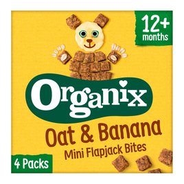 Organix Mini Organic Oat & Banana Flapjack Toddler Snack | Morrisons