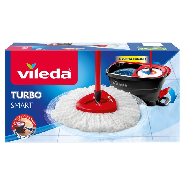 Vileda Turbo Smart Mop and Bucket Easy Power Spin & Wring Mop and Bucket Set