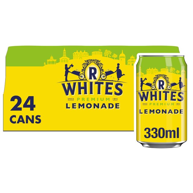 R Whites Lemonade Cans 24 x 330ml