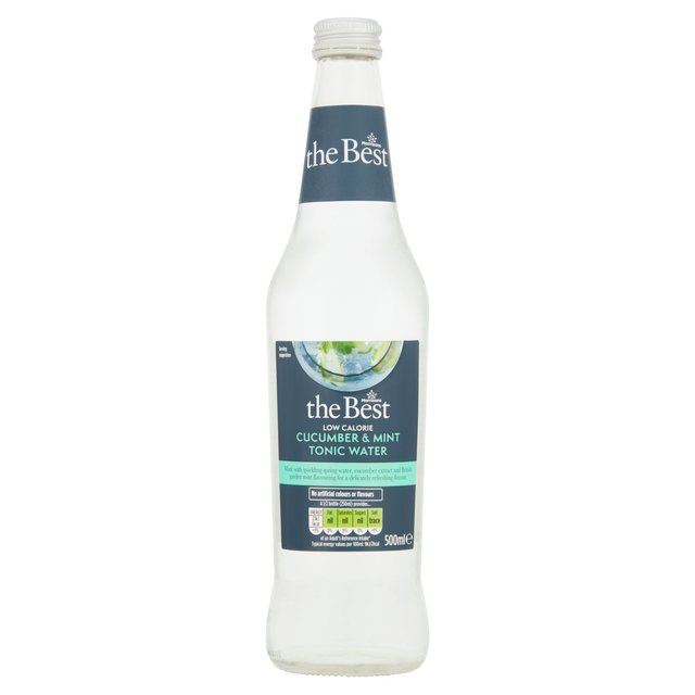 Morrisons The Best Low Calorie Cucumber & Mint Tonic Water 500ml