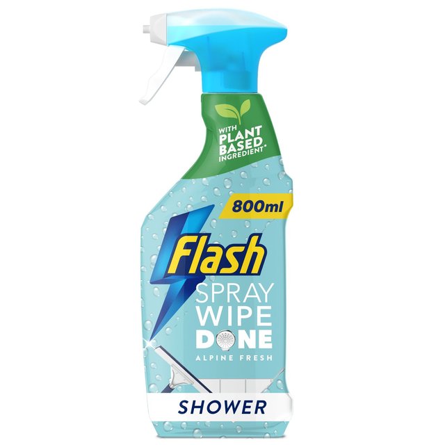Flash Bathroom Spray Wipe Done Shower