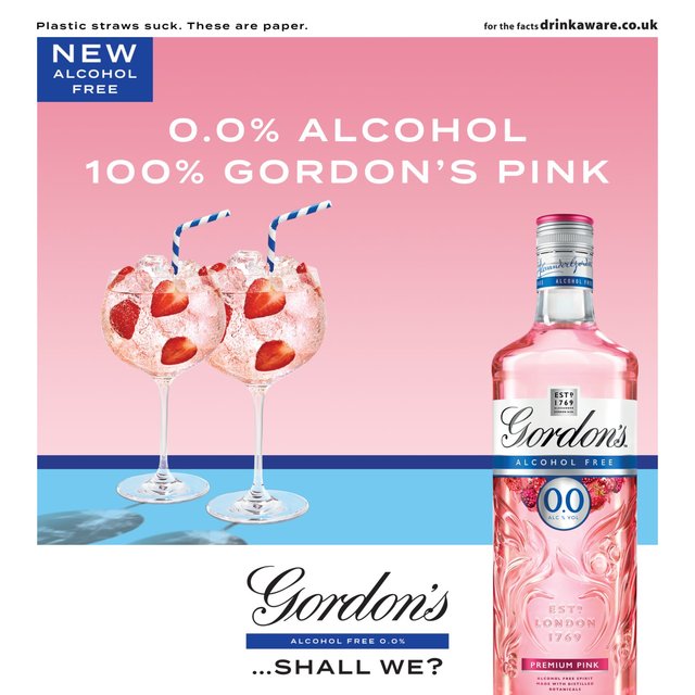 | Morrisons 0.0% Free Gordon\'s Premium Alcohol Pink
