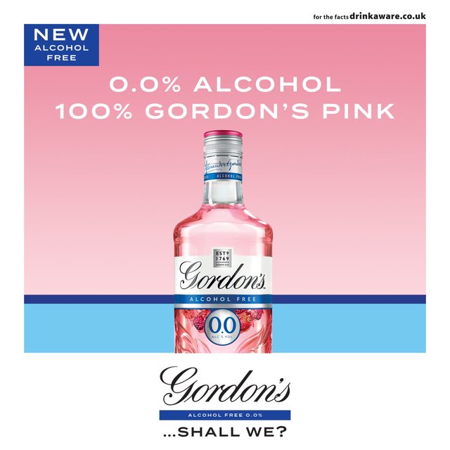 Gordon\'s Premium Pink 0.0% Alcohol Free | Morrisons