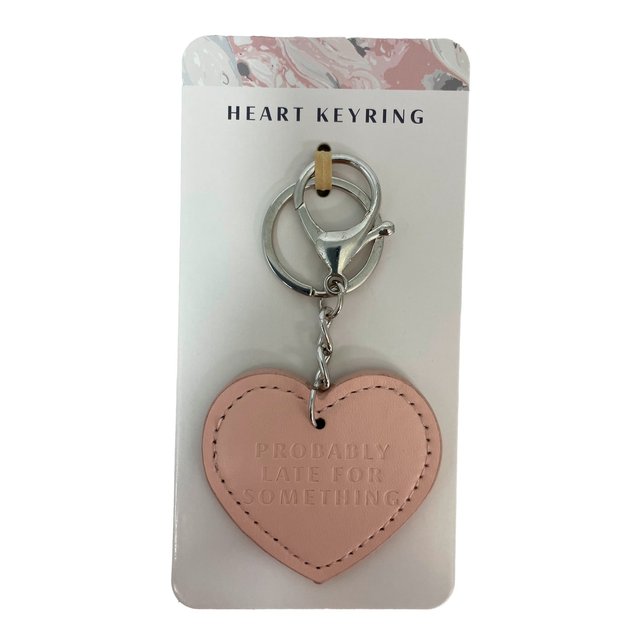 Morrisons PU Heart Keychain 