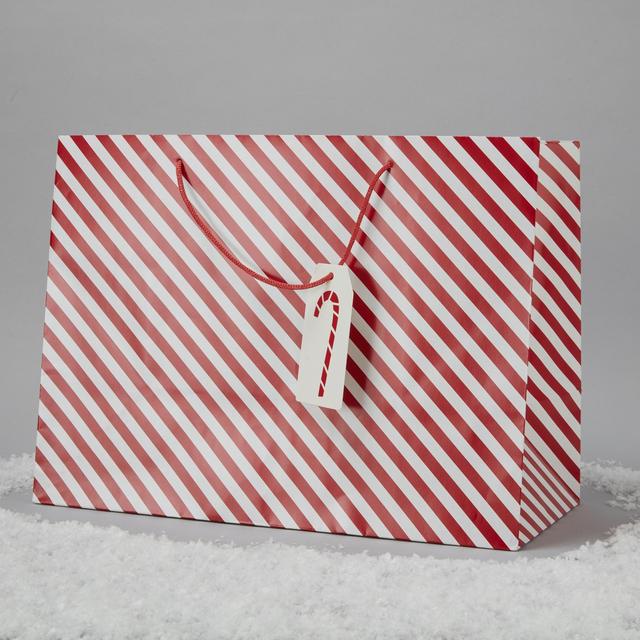 Morrisons Extra Large Gift Bag Candy Stripe 