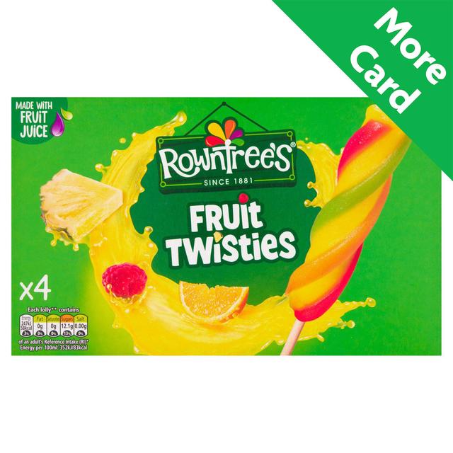 Rowntrees Fruit Twisties 4 x 70ml