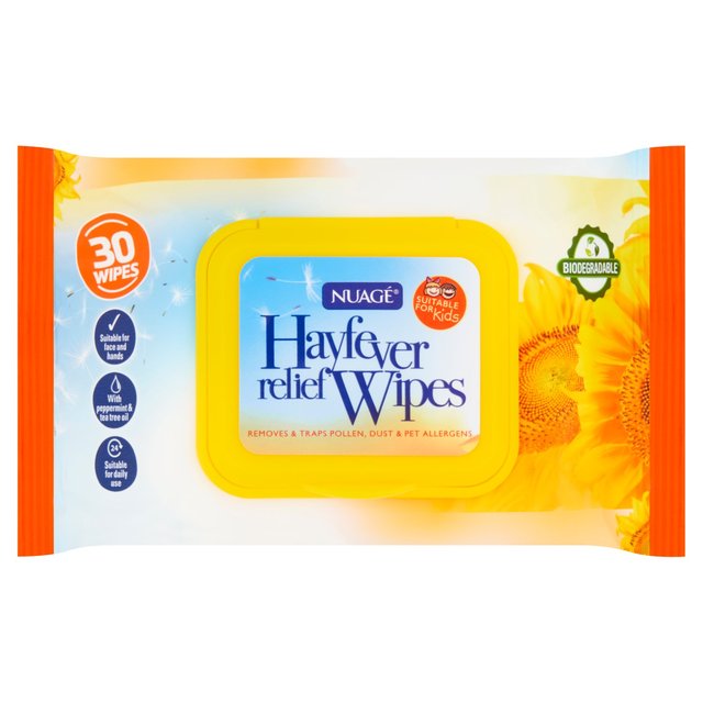 Nuage Hayfever Relief Wipes 30 per pack